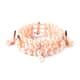 LucyQ Freshwater Peach Cultured Pearl and White Zircon Bracelet in 14K Rose Gold Over Sterling Silver (7.50 In) 0.50 ctw image number 0