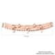 LucyQ Freshwater Peach Cultured Pearl and White Zircon Bracelet in 14K Rose Gold Over Sterling Silver (7.50 In) 0.50 ctw image number 5