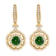 Appraised Iliana 18K Yellow Gold AAA Tsavorite Garnet and G-H SI Diamond Earrings 5.10 Grams 1.75 ctw image number 0