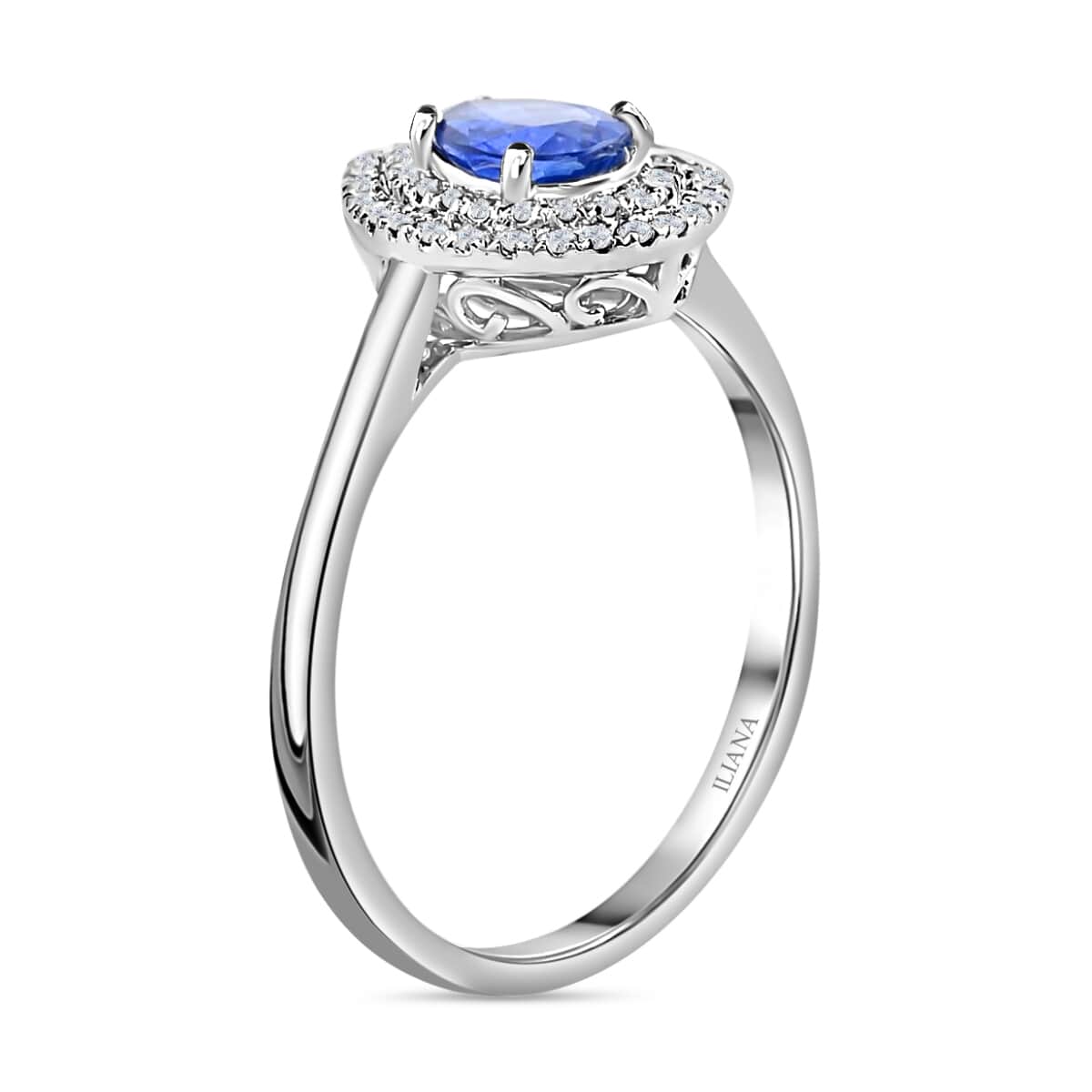 Mother's day jewelry Iliana 18K White Gold AAA Royal Ceylon Sapphire ...