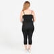 TAMSY Black High Waisted Capri Leggings -S image number 1