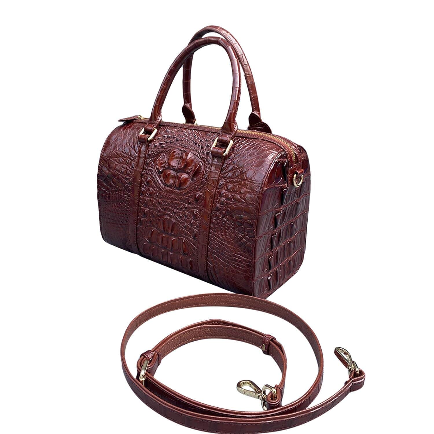 Crocodile Leather Travel Bag