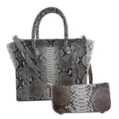 Buy 19V69 ITALIA by Alessandro Versace Crocodile Embossed Faux Leather  Satchel Bag with Metallic Clasp Closure - White, Cute Satchel Bags, Satchel Messenger Bag, Faux Leather Tote Bags
