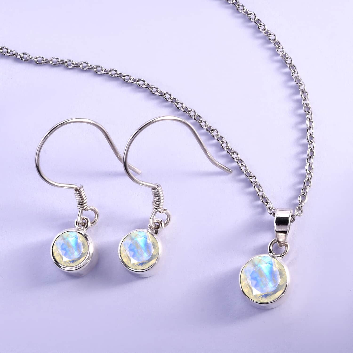 Genuine grey moonstone crystal earrings - Vinted