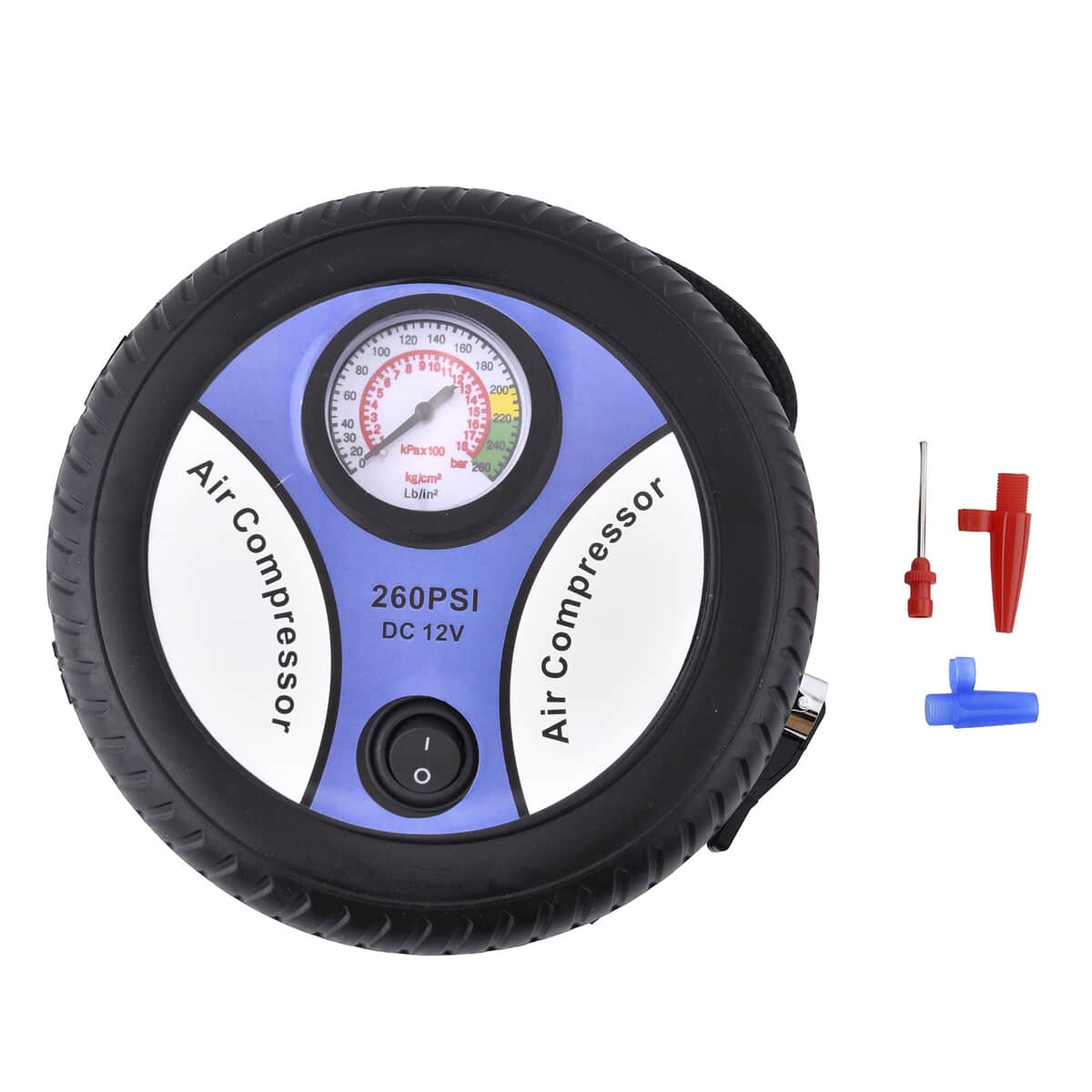 salon Donker worden Springen Buy Red Compact Portable Electric Mini DC 12V Air Compressor Tire Inflator  with 150 PSI Pressure Gauge Car Tire Pump at ShopLC.
