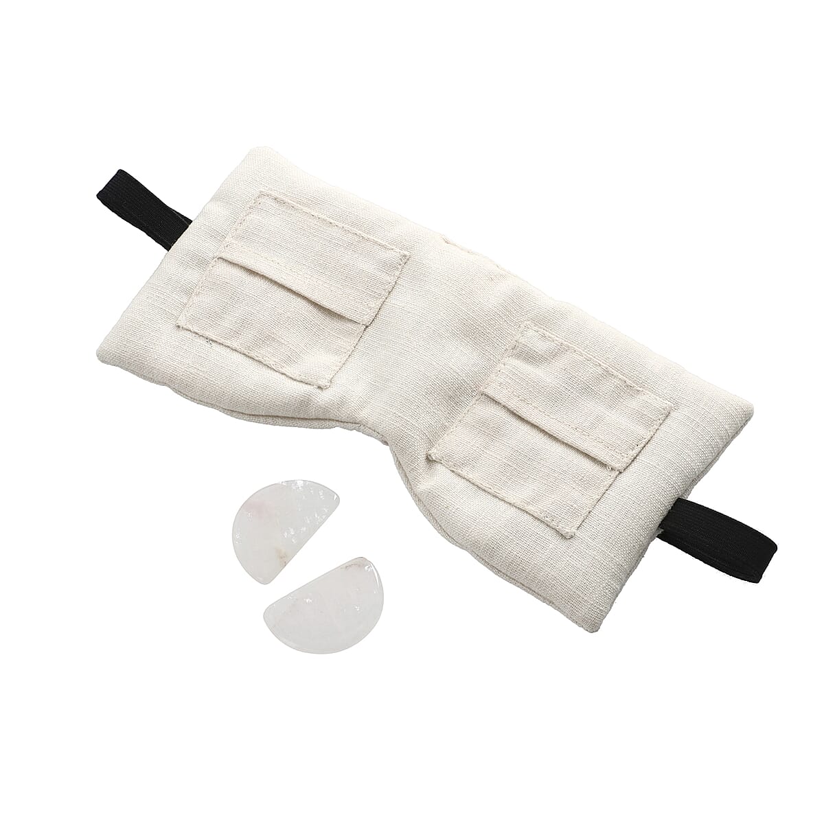 Buy Cotton, Eye Pillow With Pockets & Removable Quartz For Eye Rejuvenation at ShopLC.