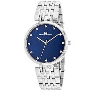Oceanaut Women's Aerglo Japanese Quartz Movement Watch with Blue Mother of Pearl Dial 36mm