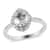 Luxoro 14K White Gold Premium Narsipatnam Alexandrite and G-H I3 Diamond Halo Ring (Size 6.5) 1.10 ctw