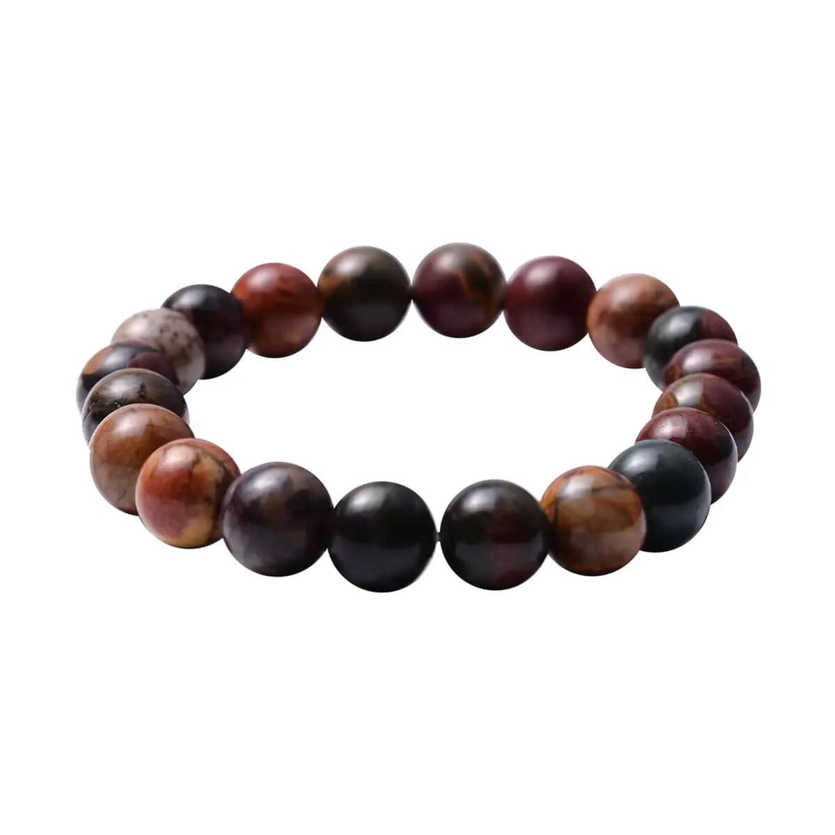 Shores Mens Bead Bracelet - Sand Brown Jasper Round Stone Beads – Friday &  River