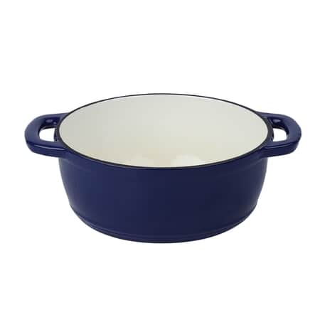 Buy Homesmart Blue Color Enamel Coated Cast Iron Dutch Oven (3.2QT ...