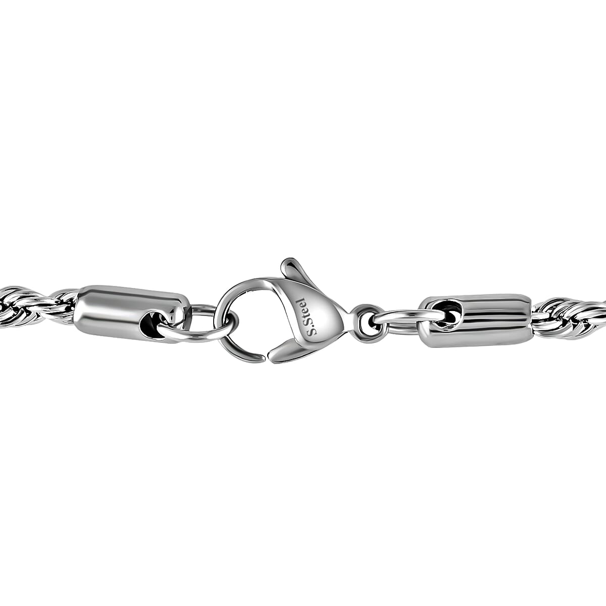 Buy Rope Necklace 30 Inches in Stainless Steel 16 Grams at ShopLC.