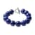 Lapis Lazuli Beaded Bracelet in Stainless Ste (7.00 In) 327.00 ctw 
