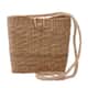 Eco Friendly Natural Reed, Mango Bead Handwoven Shoulder Bag with Cotton Lining and Handle image number 0