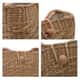 Eco Friendly Natural Reed, Mango Bead Handwoven Shoulder Bag with Cotton Lining and Handle image number 2