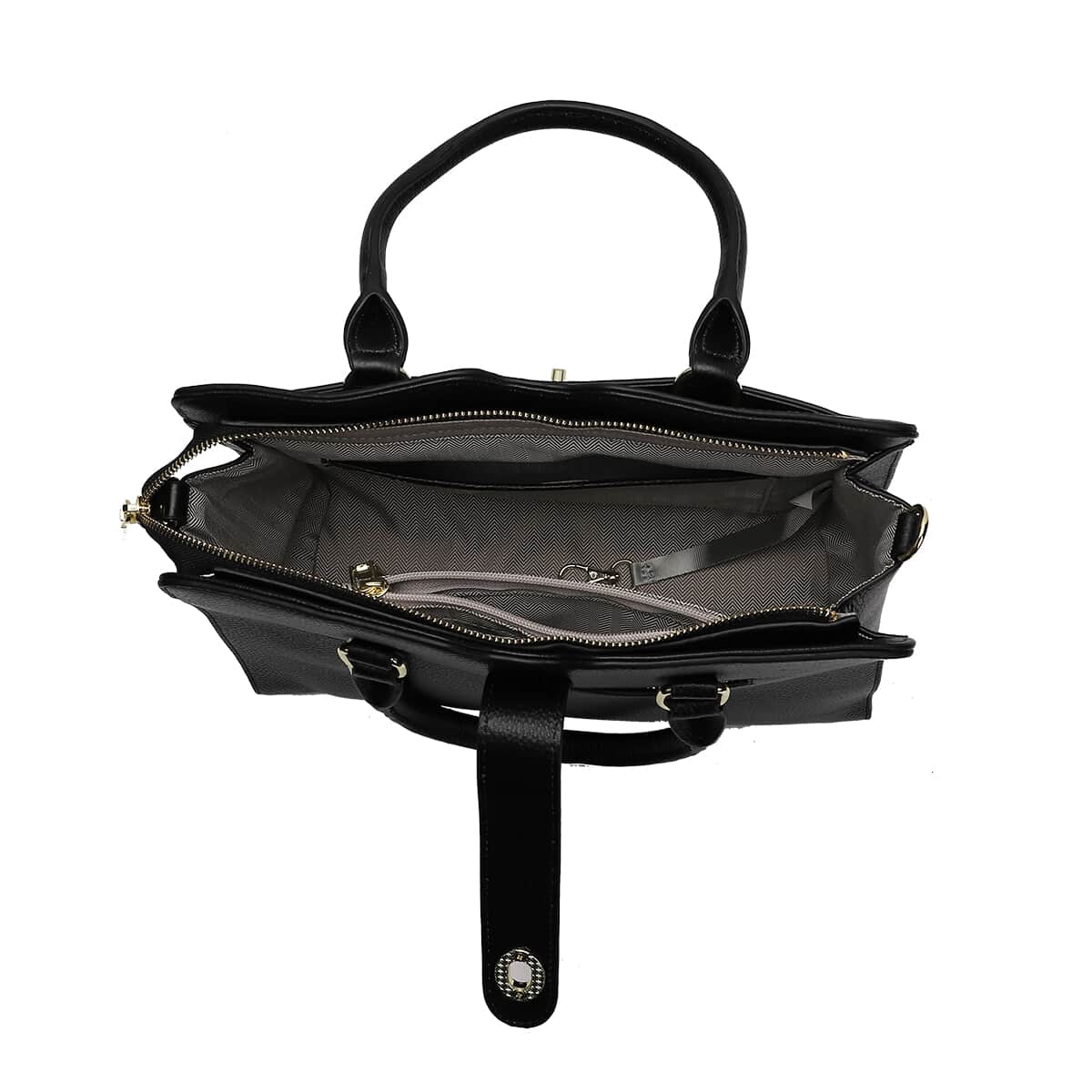 Black and Brown Snake Print Genuine Leather Convertible Tote Bag for Women | Purses | Satchel Purse | Shoulder Handbag | Designer Tote Handbag image number 4