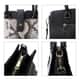 Black and Brown Snake Print Genuine Leather Convertible Tote Bag for Women | Purses | Satchel Purse | Shoulder Handbag | Designer Tote Handbag image number 5