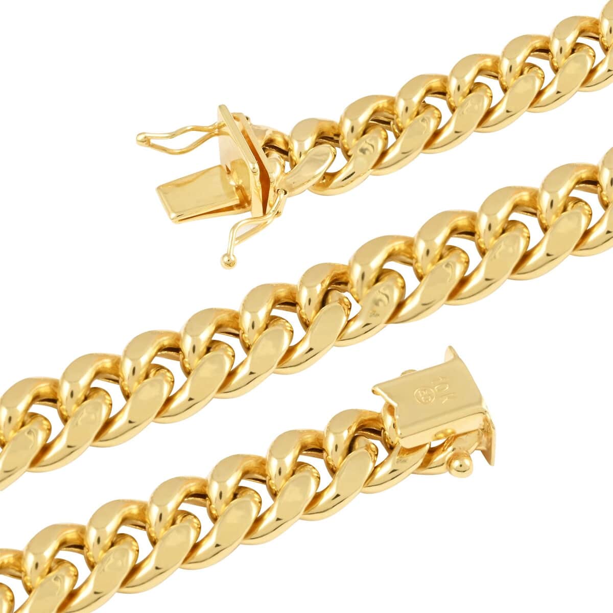 Buy 10k Yellow Gold Miami Cuban Chain Necklace 24 Inches 24 Grams At Shoplc 