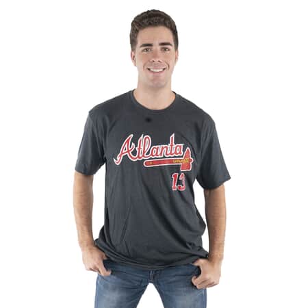 Buy Grey Atlanta Braves Ronald Acuna Jr. MLB Genuine Merchandise Unisex T- shirt - 2X at ShopLC.