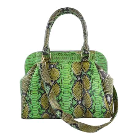 Green Leather Tote Bag Shoulder Bag Free Shipping 