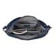 Navy Genuine Leather Hobo Bag with Swivel Lever Snap for Holding The Keys image number 4