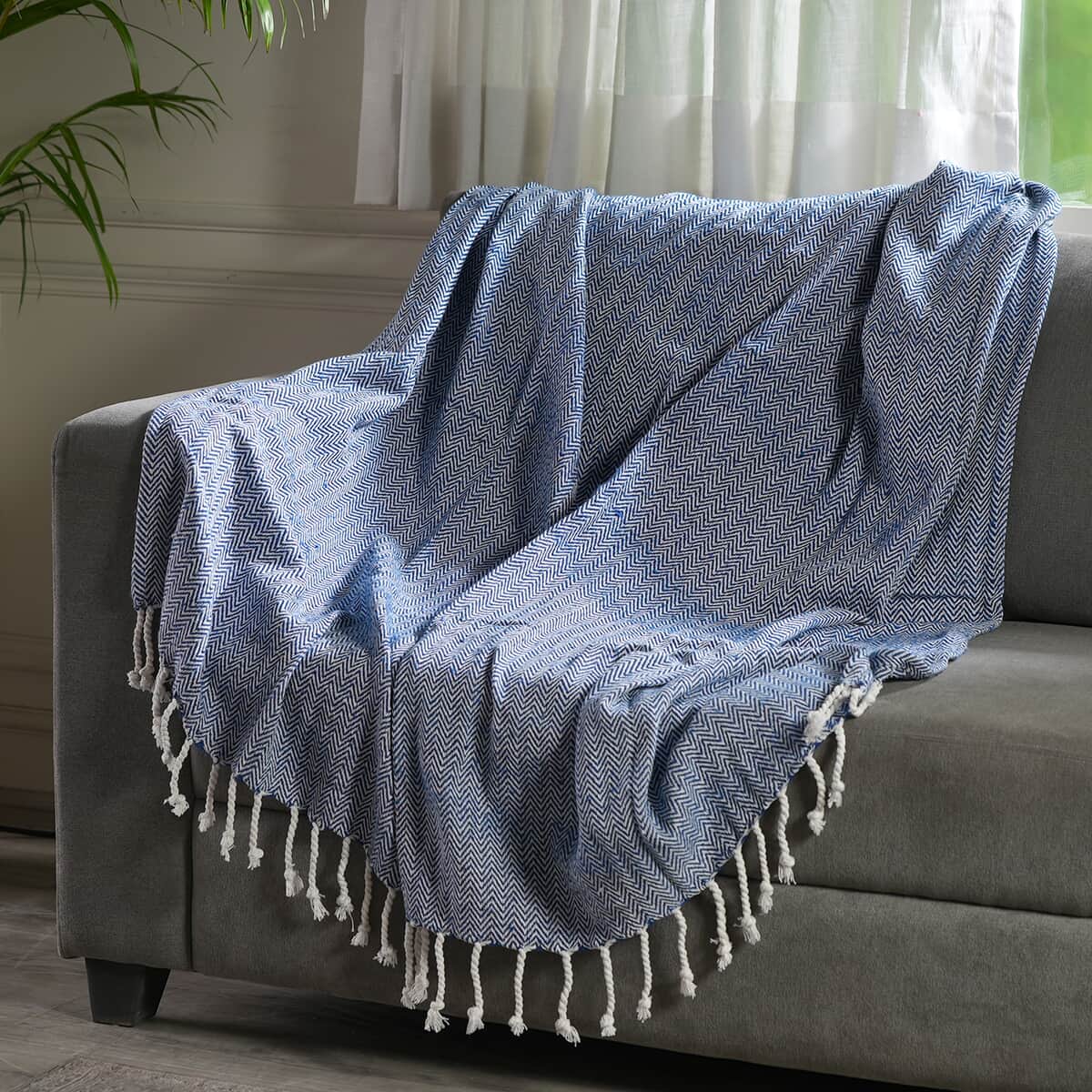 Buy Cotton Woven Throw Blanket at ShopLC.