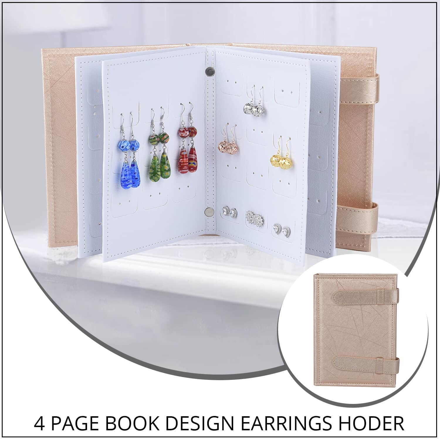 Earring Organizer Book Design Exquisite Travel Jewelry Organizer Case Ring  Necklace Bracelet Storage Case Gift for Girls  buy Earring Organizer Book  Design Exquisite Travel Jewelry Organizer Case Ring Necklace Bracelet  Storage