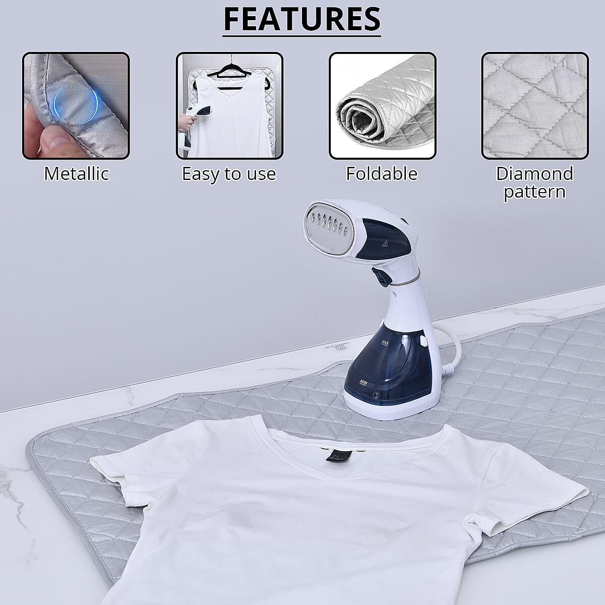 Buy Silver Color Portable Ironing Mat at ShopLC.