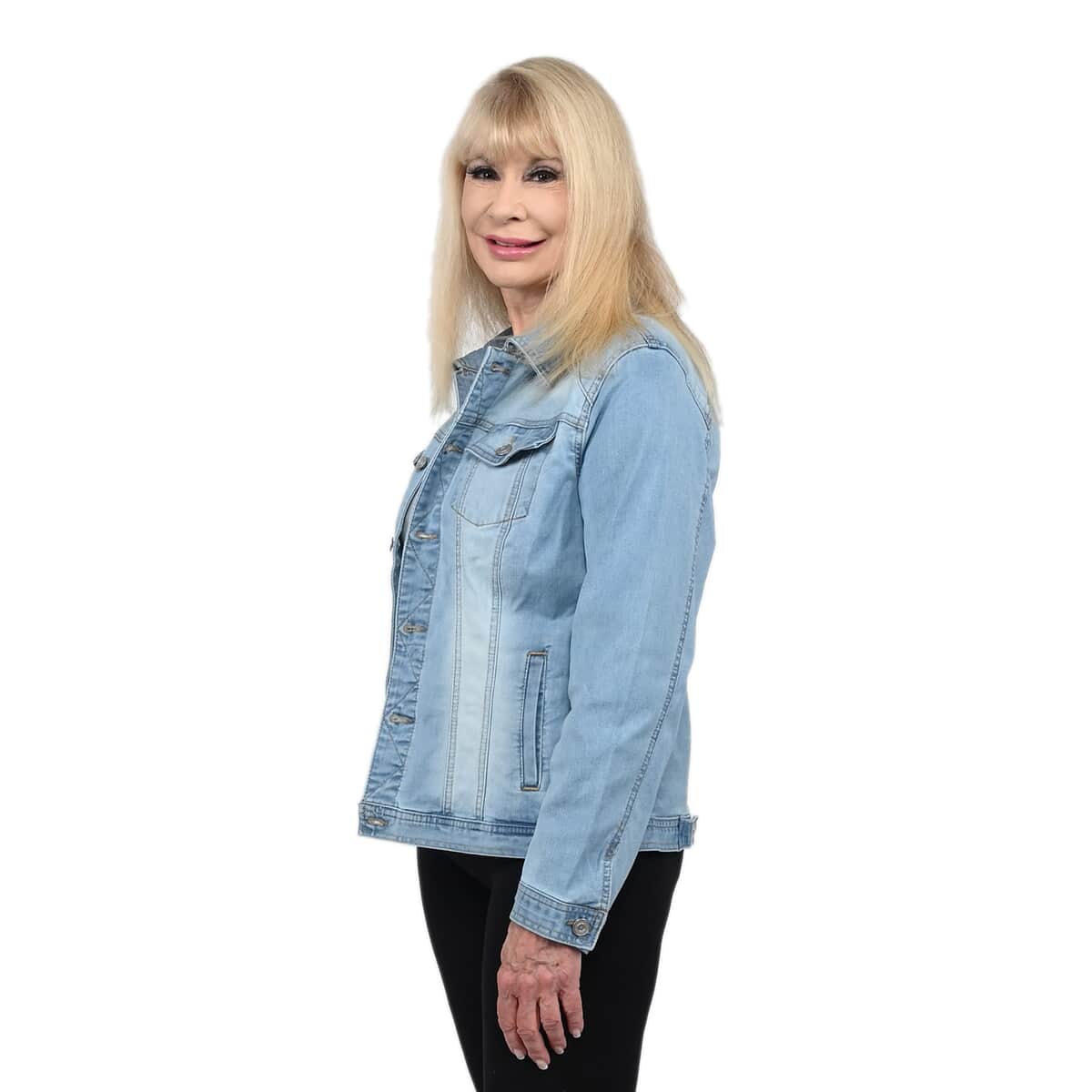 Buy Baccini Light Stone Wash Denim Jacket - S At Shoplc.