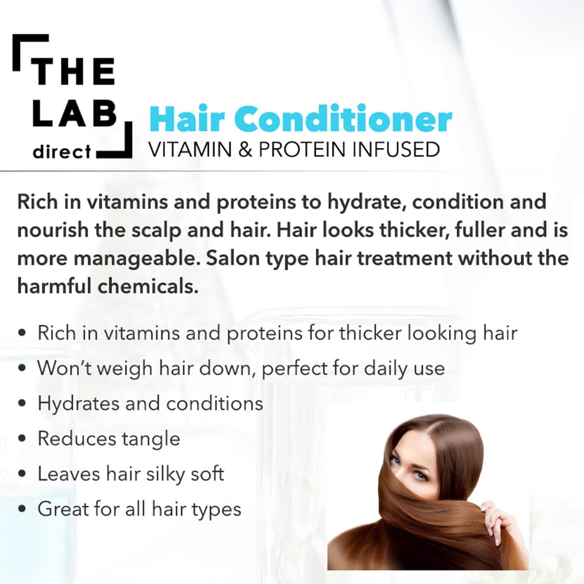 Buy The Lab Direct Vita Rich Daily Hair Conditioner 8 Fl Oz Hair Care Hair Treatment Dry 