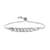 White Topaz Bolo Bracelet in Stainless Steel 3.65 ctw