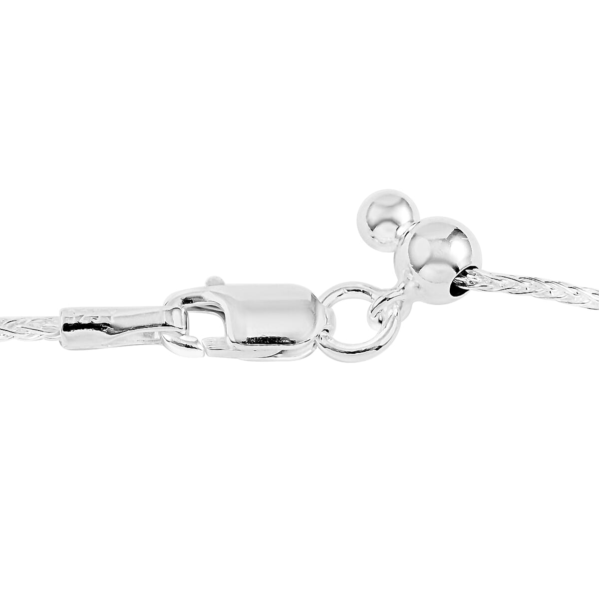 Buy Sterling Silver 0.93mm Franco Chain Necklace 24 Inches with Bolo