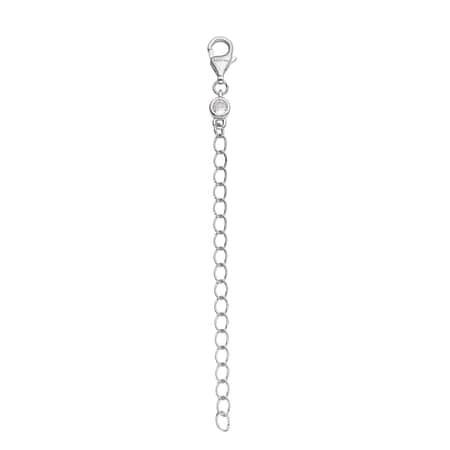 Sterling silver necklace extender for lever clasp in 2 - 4 inches