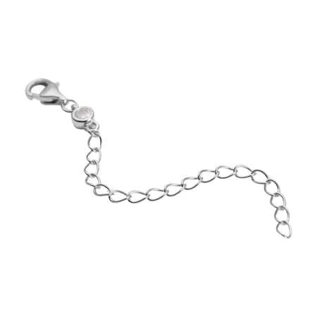 Sterling silver necklace extender for lever clasp in 2 - 4 inches