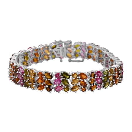 Pink Tourmaline Cuff Bracelet - Diamond Gold Bracelet - Natural Rubellite  Tourmaline Bracelet - Gemstone Gold Cuff Bangle - High Jewelry