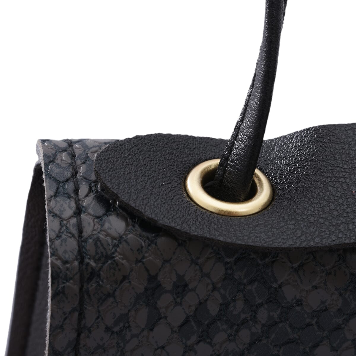 Buy Bangkok Closeout Royal Siamese Black Python Embossed Faux Leather ...