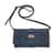Grand Pelle Handmade 100% Genuine Python Leather Navy Blue Crossbody Wallet with Adjustable Shoulder Strap