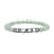 Green Aventurine and Neon Green Austrian Crystal Beaded and Tiger Strip Bracelet in Stainless Steel (7.50 In) 87.20 ctw