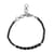 KARIS Natural Thai Black Spinel Beaded Bracelet in Platinum Bond (6.50-8.00In) 12.00 ctw