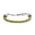 Karis Peridot Bracelet in Platinum Bond (6.50-7.75In) 25.00 ctw