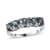 Doorbuster Natural Parti Sapphire 5 Stone Ring in Platinum Over Sterling Silver (Size 10.0) 1.60 ctw