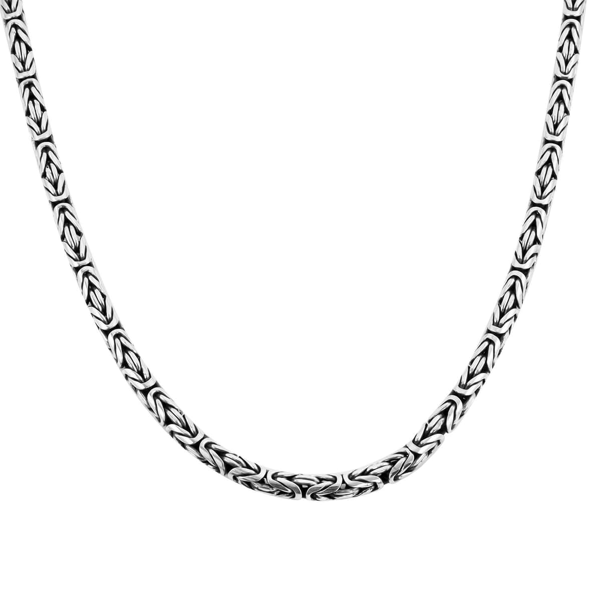 Buy BALI LEGACY Sterling Silver Borobudur Necklace 20 Inches 100 Grams ...