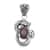 Bali Legacy Indian Star Ruby Dragon Pendant in Sterling Silver 3.00 ctw