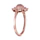 Natural Pink Diamond I3 Cluster Ring in Vermeil Rose Gold Over Sterling Silver 0.50 ctw image number 3