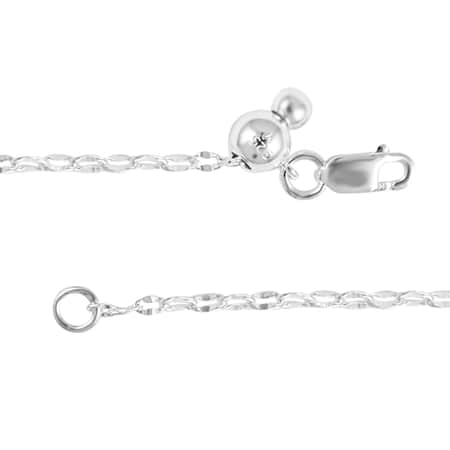 Sterling silver necklace extender for lever clasp in 2 - 4 inches