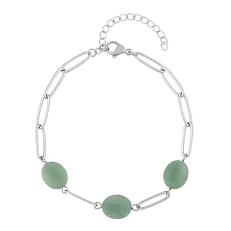 Green Stone Stainless Steel Bracelet