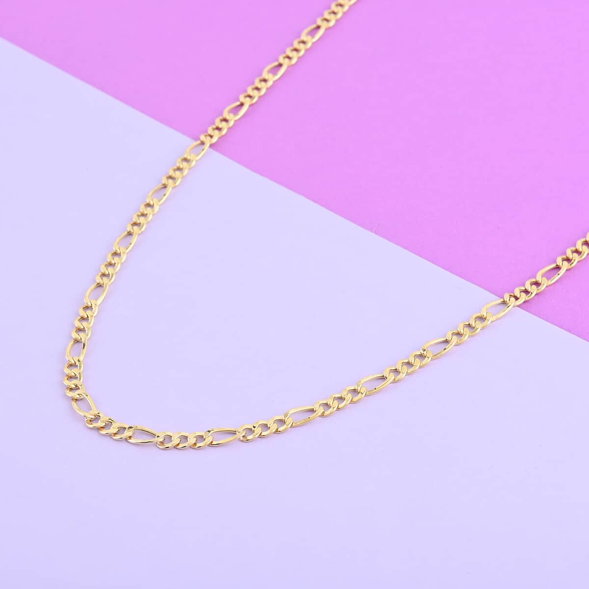 Vegas Closeout Deal 10K Yellow Gold 4mm Figaro Necklace 24 Inches 7.10 Grams image number 1