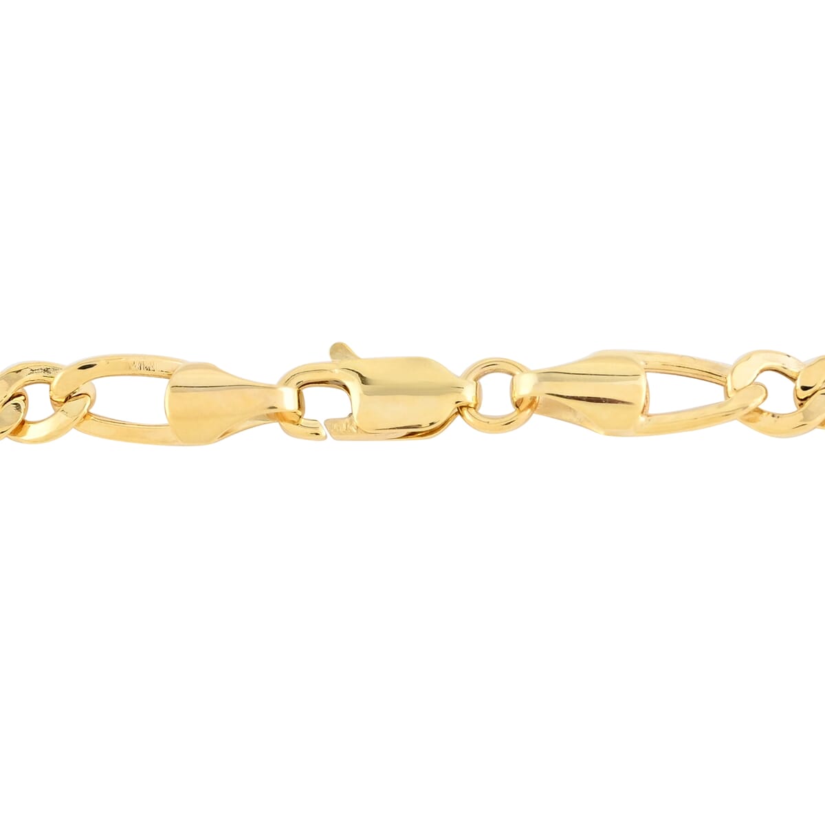Vegas Closeout Deal 10K Yellow Gold 4mm Figaro Necklace 24 Inches 7.10 Grams image number 2