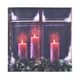 Multi Color Canvas 3-LED Night Candle Christmas Painting (2xAA Battery Not Included) image number 0