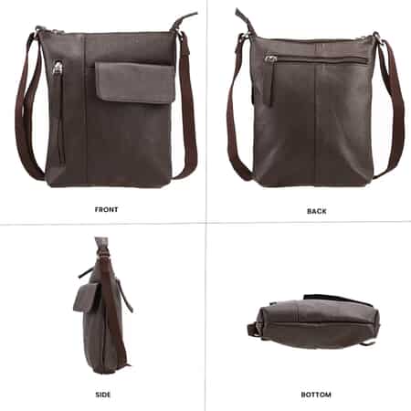 Angelo Genuine Leather Crossbody Bag - Real Man Leather