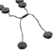 Braided Cord Shungite Beaded Adjustable Necklace 16-22 Inches Approx 300ctw image number 2